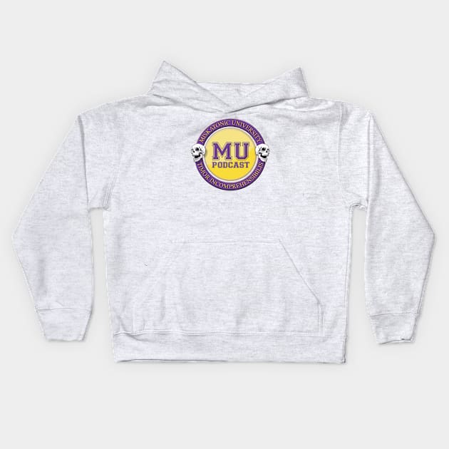 Miskatonic University Podcast Seal Kids Hoodie by keepermurph